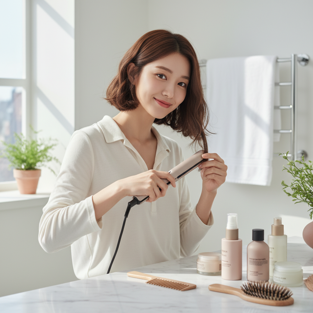 손질이 쉬운 김나영 단발 스타일 정석: 홈스타일링 루틴